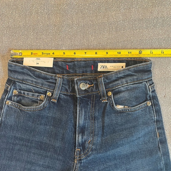 NWT Zara The Slim Turned Hem Jean Size 2 - Picture 13 of 15
